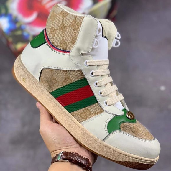 newgUCCI LEATHER CASUAL SHOES CLASSIC
